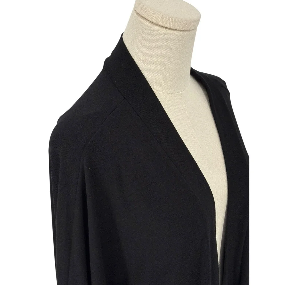 ZENANA Black Open Front Duster Cardigan Sweater‎ 2X